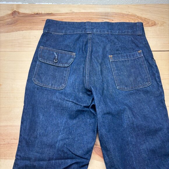 Vintage Orvis Jeans Mens 34x30 Blue Denim Upland Hunting Fishing Talon Zipper - Picture 9 of 10